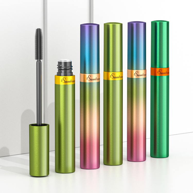 東莞廠家定制9.5ml睫毛增長液分裝瓶漸變色空睫毛膏管包裝