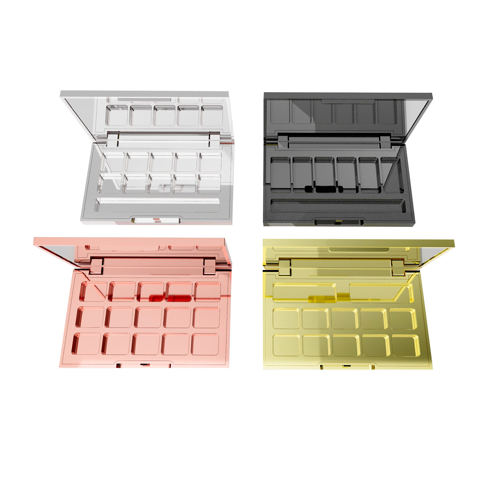 多色方形眼影盤