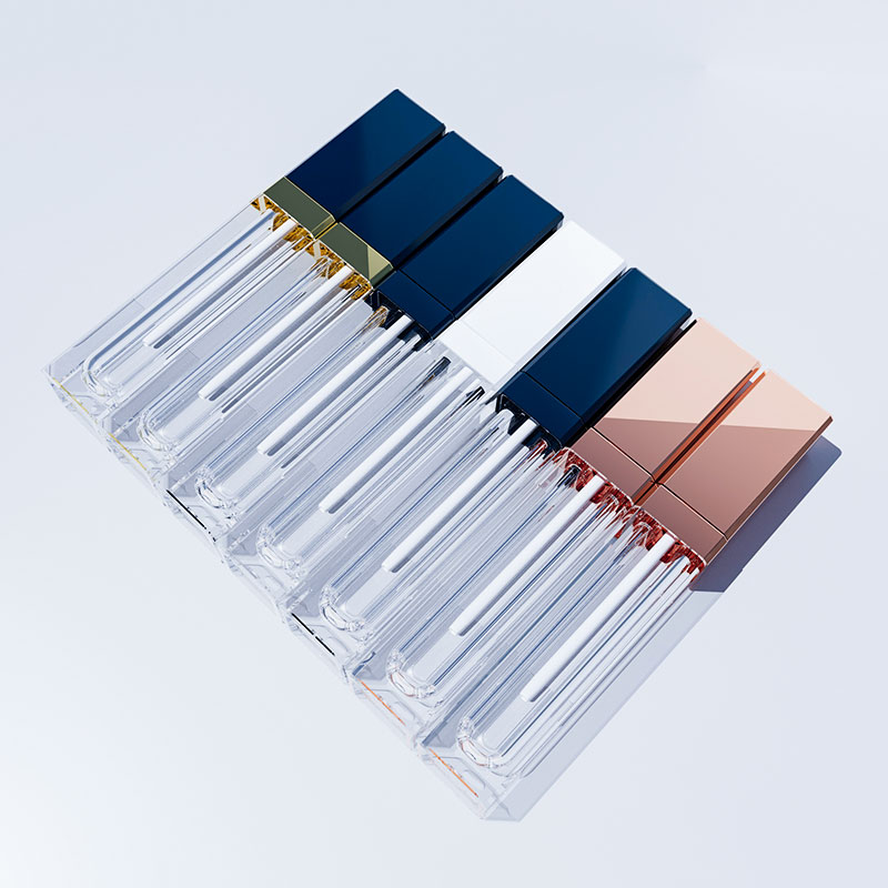 6ml方形帶肩套唇釉管